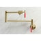 Kingston Brass KS4107CKL Wall Mount Pot Filler Faucet, Brushed Brass KS4107CKL - alternate 5